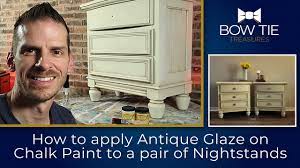 antique glaze on chalk paint
