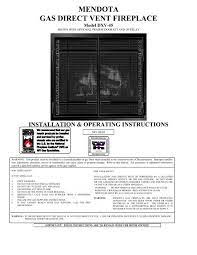 Mendota Direct Vent Manual