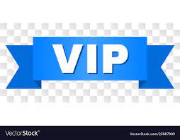 Blue stripe with vip caption Royalty Free Vector Image