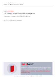 Some users use ssh tunneling to secure their internet. Pdf The Concept Of Lxd Based Web Hosting Panel
