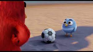 Angry Birds Movie Red Kicks The Little Blue Bird - YouTube