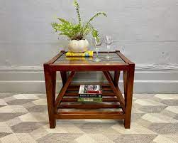 Indonesian Square Coffee Table With