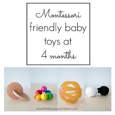 4 months baby activities for better development of your child. Montessori Friendly Baby Toys At 4 Months