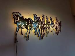 Home Decor 7 Horse Metal Wall Art