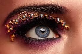 artistic makeup luxury futuristic young