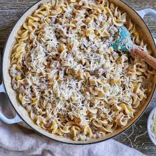 creamy ground beef and noodles recipe