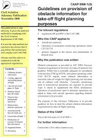 Caap 89w 1 0 Guidelines On Provision Of Obstacle