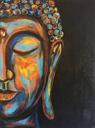 Acrylic Buddha Wall Hanging Painting At