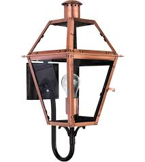 21 Inch Aged Copper Outdoor Wall Lantern