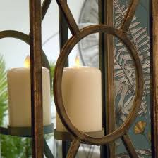 Bronze Metal Wall Hanging Candle Holder