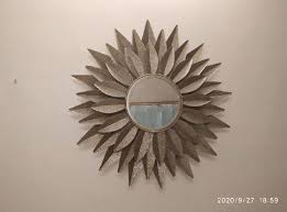 Leaf Decorative Wall Mirror Size