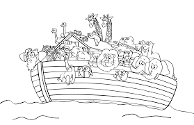 It rained for 40 days. Noah S Ark Coloring Page Novocom Top