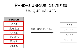pandas unique to get unique values