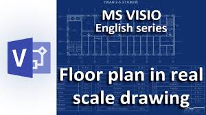 visio 2019 floor plan in real scale