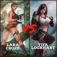 Tifa lockhart and lara croft