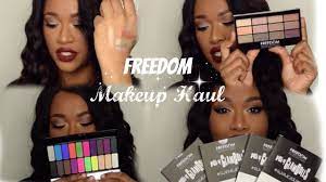 freedom makeup haul uk brand