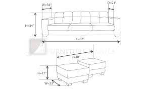 sofa dimensions standard