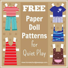 Includes various outfit clothes and . Free Paper Doll Patterns For Quiet Play Homeschool Giveaways
