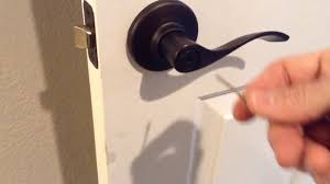 to unlock your bathroom or bedroom door