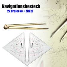 Details About 2x Navigation Triangular Protractor Nautical Chart Divider Measurement