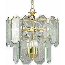 Polished Brass Chandelier