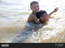 Exported worldwide through azov films incorporated by mr. Kids Swimming Sea Azov Image Photo Free Trial Bigstock