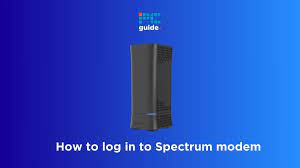 how to log in to your spectrum modem