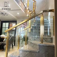 Wooden Glass Railing For Stairs China