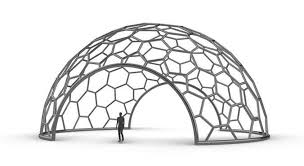 Hexagonal Dome Structure Geodesic Like