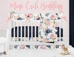 mini crib fl crib bedding set baby
