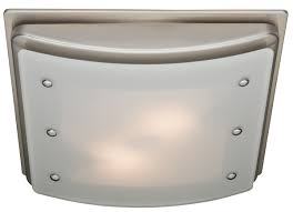 Ellipse Bathroom Fan With Light And Nightlight Brushed Nickel Frame 90064