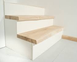 solid oak hardwood stair treads rustic