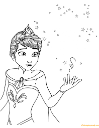The only negative and reason i gave it 4 stars is that the section of her skirt that changes color, is not coming up as sharp as it did the first few times. Elsa Wearing Crown Coloring Pages Cartoons Coloring Pages Coloring Pages For Kids And Adults