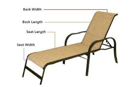 replacement chaise sling 2pc patio