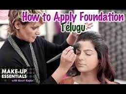 how to apply foundation telugu you