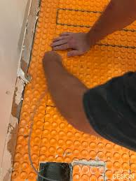 how to install heated floors deeply