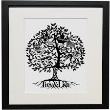 signature family tree custom paper tree