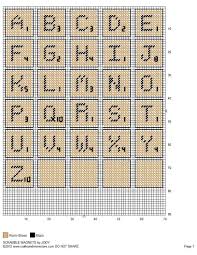 Scrabble Magnets By Jody Plastic Canvas Letters Cross