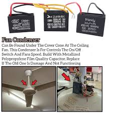 1 8uf to 5uf ceiling fan square