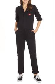 Womens Dickies Twill Coveralls Size X Small Black In