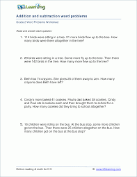 The focus here is on solving real life situations by using addition. Grade 2 Word Problems Worksheets With Mixed Addition And Subtraction Questions Word Problem Worksheets Subtraction Word Problems Math Words