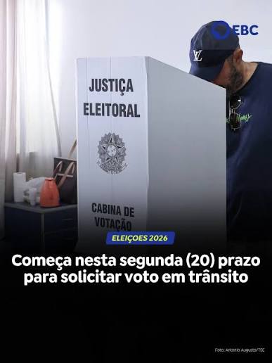 EBC | VOTO EM TRÂNSITO | Vai estar fora da cidade onde vota no dia da eleição? Fique atento! O prazo para pedir o voto em trânsito começa nesta... | Instagram