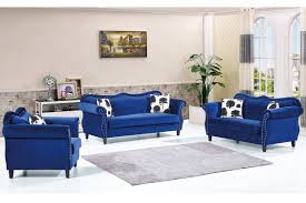 navy blue sofa set for living room