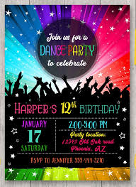 15 Dance Party Invitation Designs Templates Psd Ai