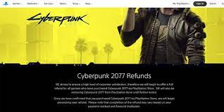 cyberpunk 2077 how to request a refund