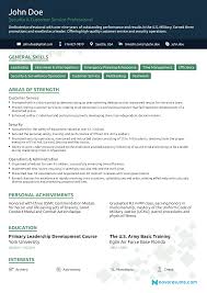 Military Resume Practical Advice For Military Veterans