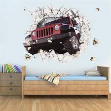 3d Cartoon Car Wall Stickers Kids Room