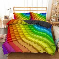 Rainbow Bedding Set Rainbow Duvet Cover