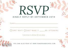 what does rsvp mean parade