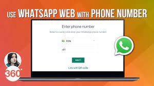 to whatsapp web with your phone number
